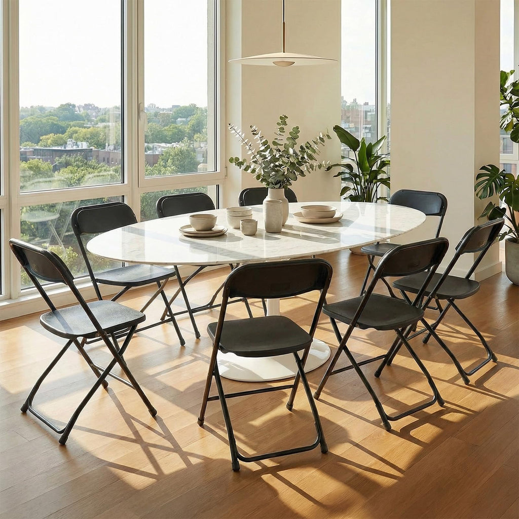Folding Chairs Sets of 10, Portable Chairs, Home Office