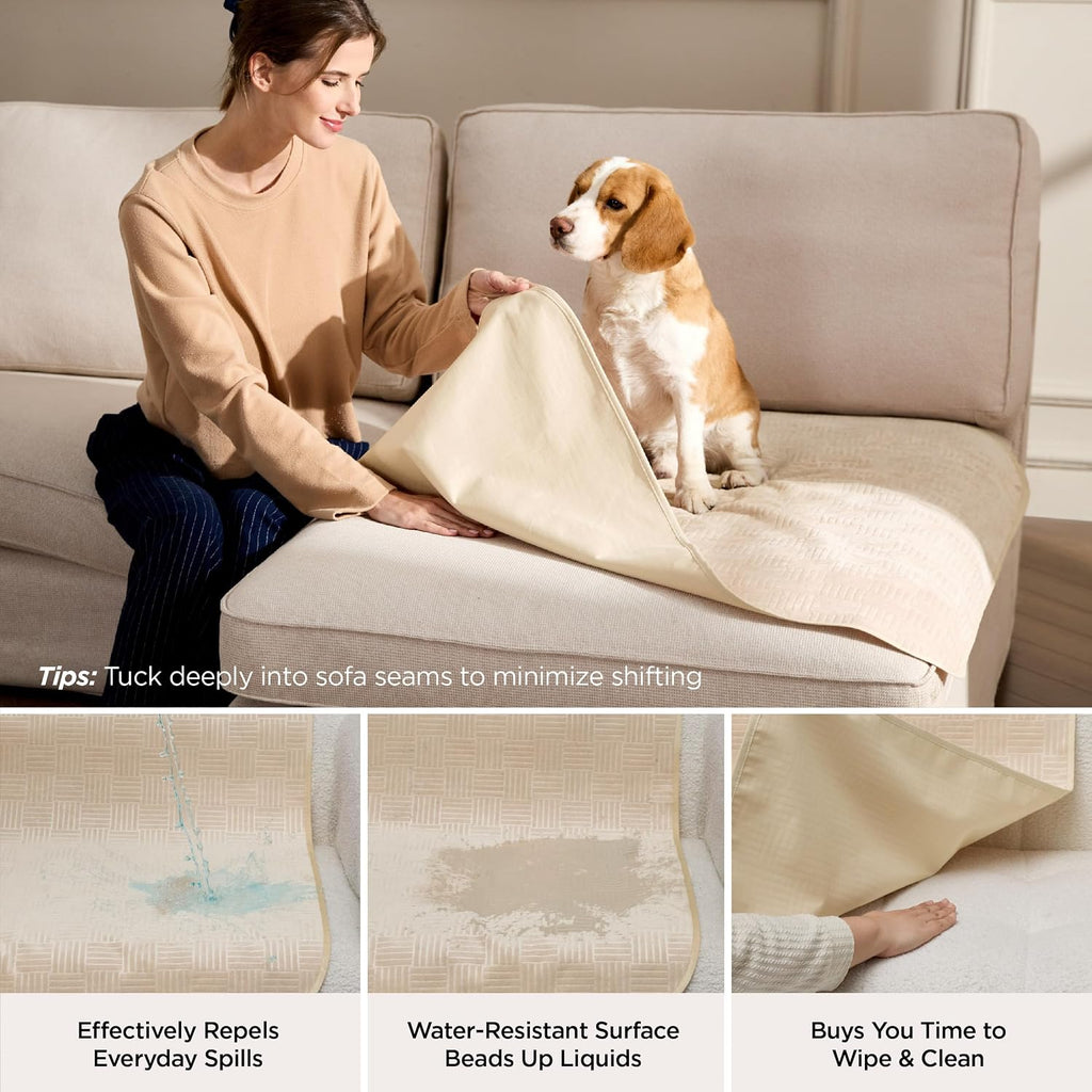 Waterproof Couch Cover for Sofa and Dogs Quick Drying, 52x82IN