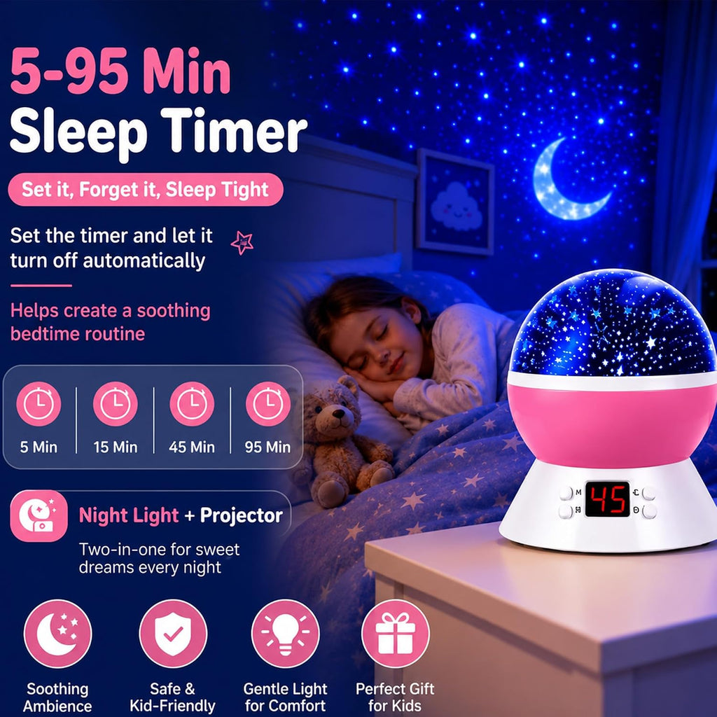 Unicorn Star Projector for Kids | Stars Ceiling Projection for Girls Room