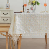 Rectangle Tablecloths Rectangular Cotton Fabric Waterproof Table Cloth Rectangle Table for 6 Foot Fa