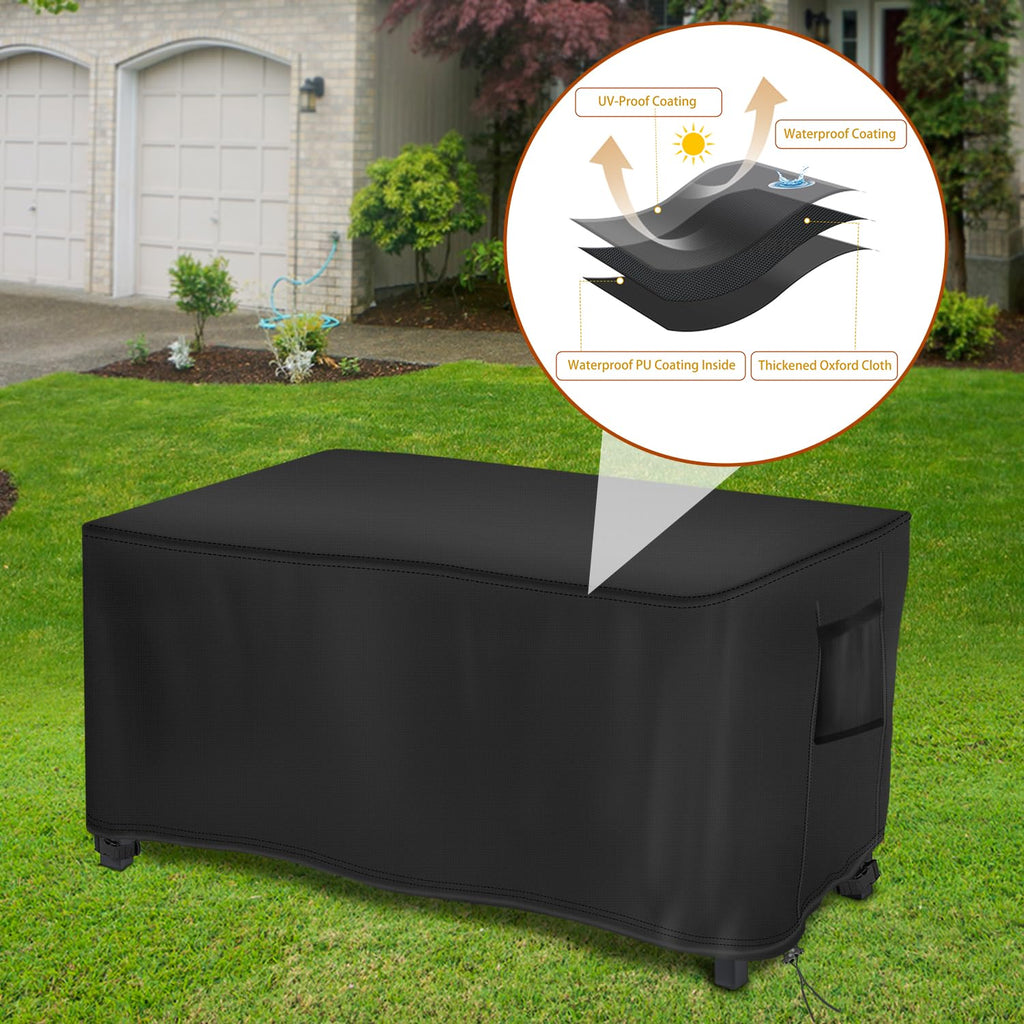 Rectangular Fire Pit Cover Propane Fire Table Cover 42x24x24 inch