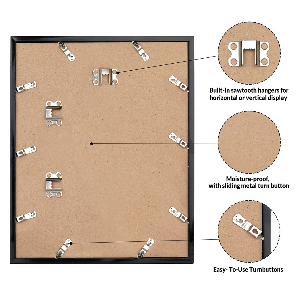 20x30 Picture Frame for Wall Display, 20x30 Black Picture Frame with HD Plexiglas, 20 x 30 Poster Frame 1 Pack