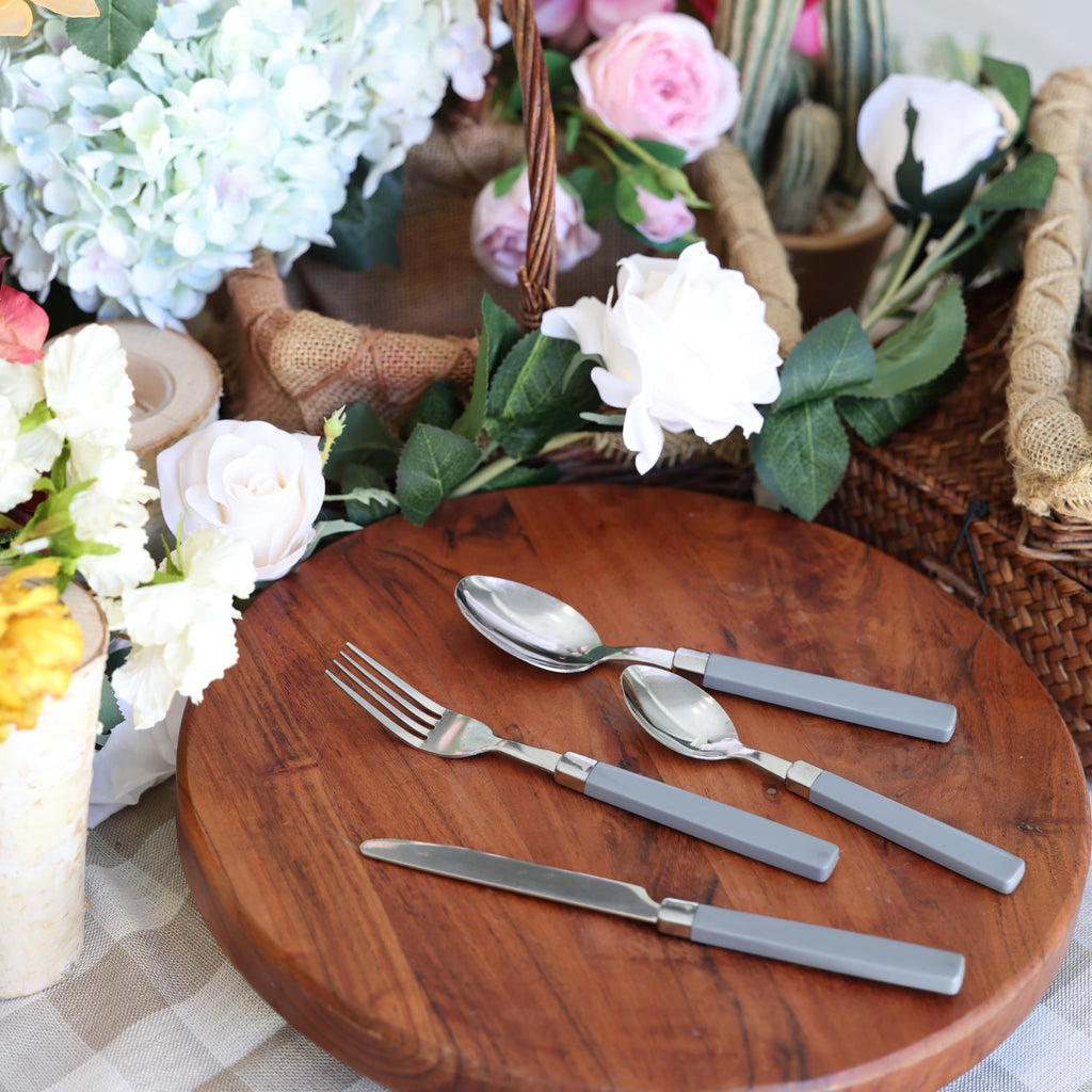 Silverware Set Stainless Steel Colorful Tableware Kitchen Flatware Set Utensils, Includes Dinner Knives, Forks