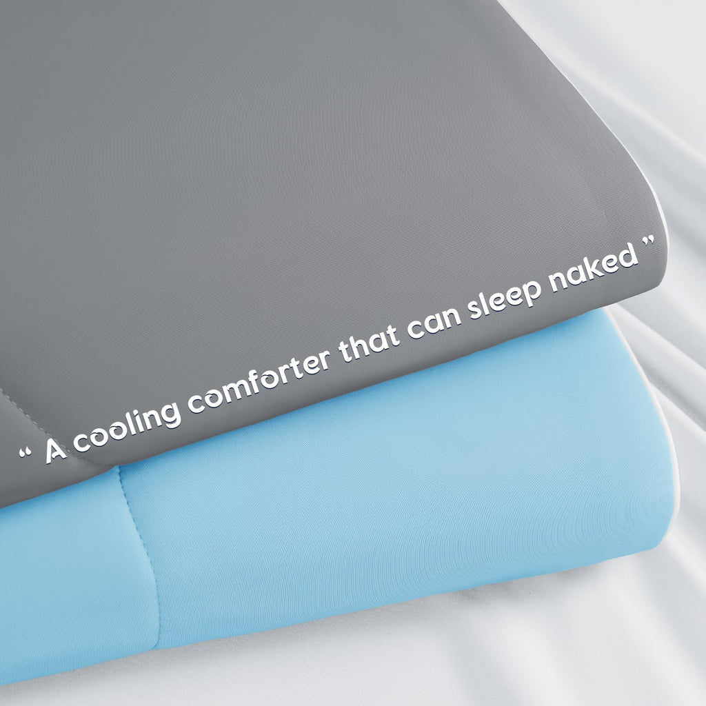 Cooling Blanket for Hot Sleepers & Night Sweats - Cooling Comforter, Breathable Lightweight Double-Sided Summer