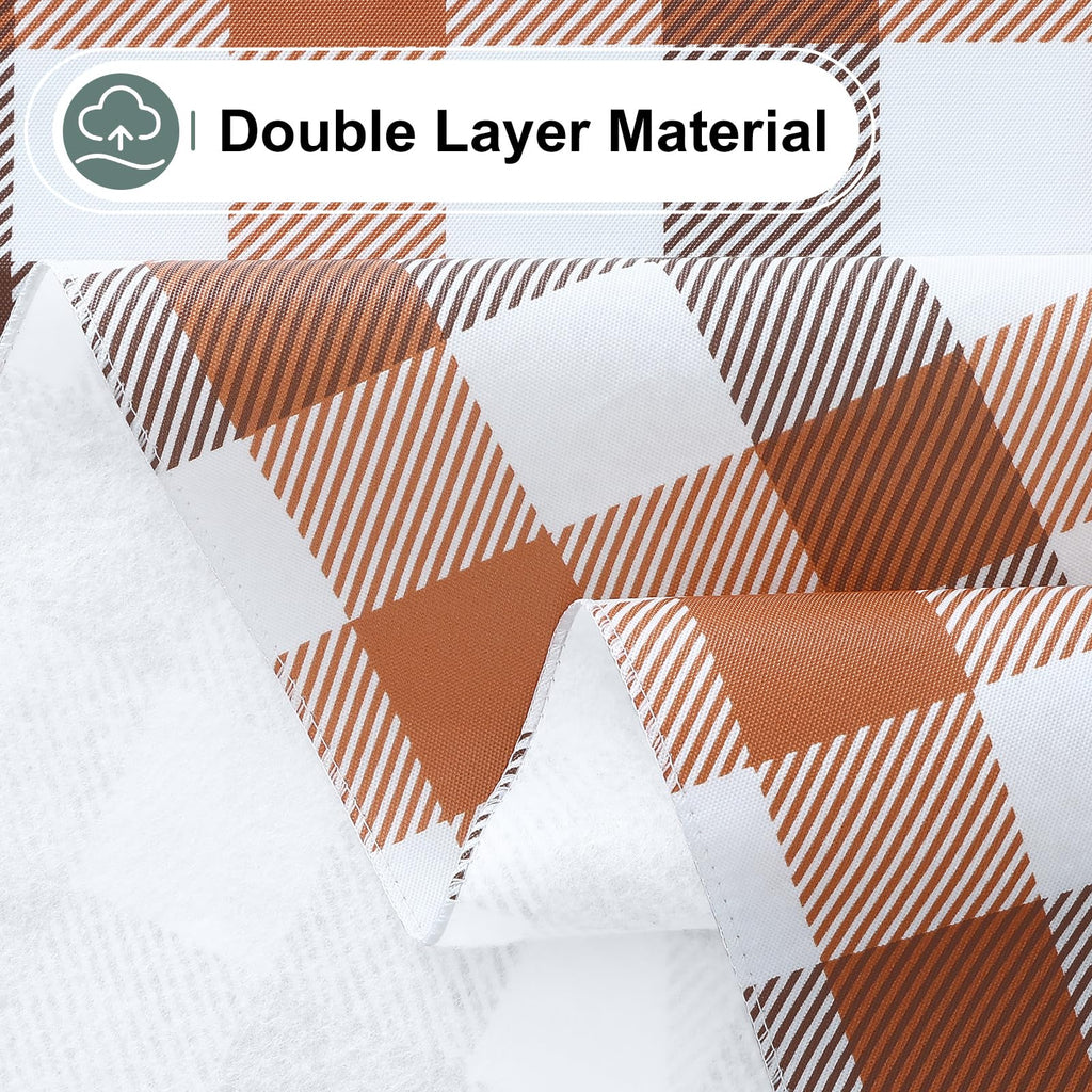 Rectangular Waterproof Vinyl Table Cloth, Flannel Backed Tablecloth