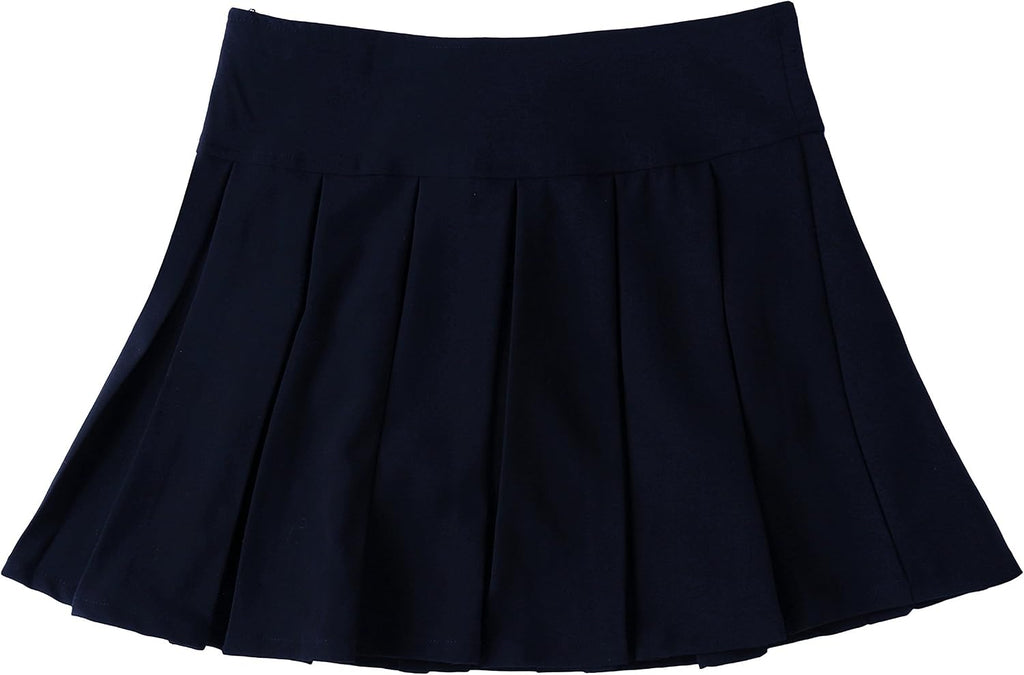 Girl School Uniform Skirt: Plain Pleated Skort