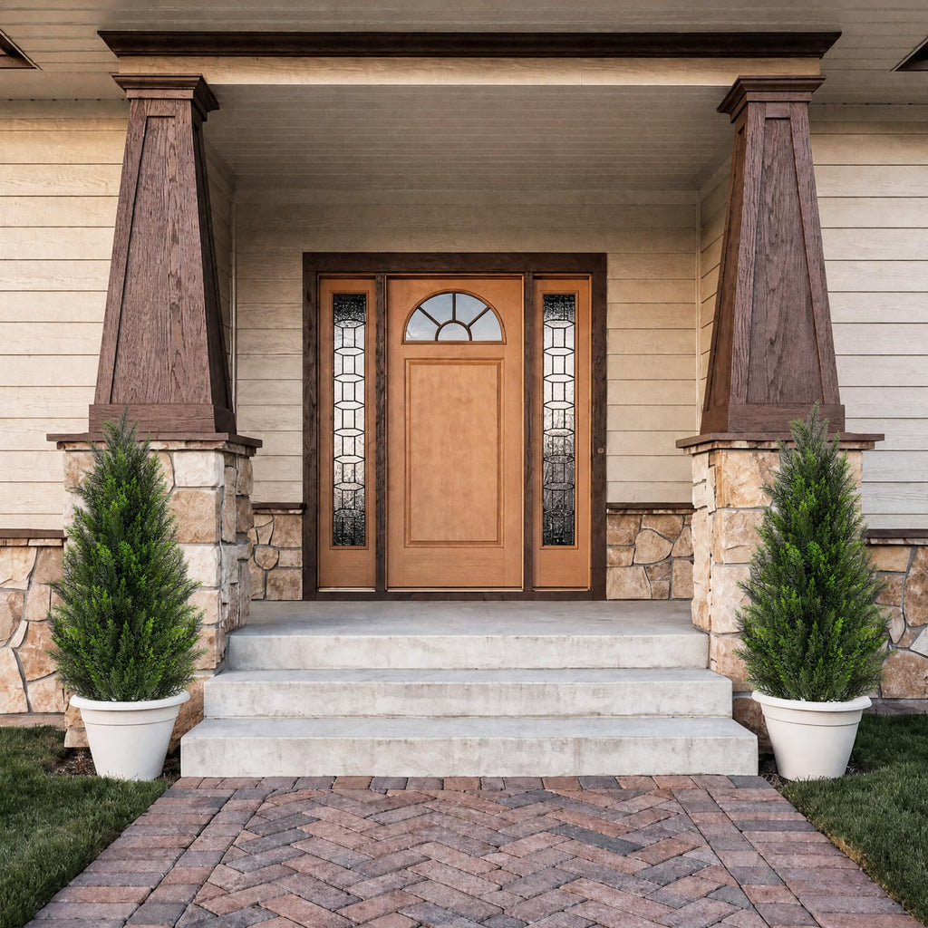 4FT Artificial Topiary Cedar Trees, UV-Resistant Faux Evergreen Outdoor Plants, Artificial Pine Tree for Outdoor