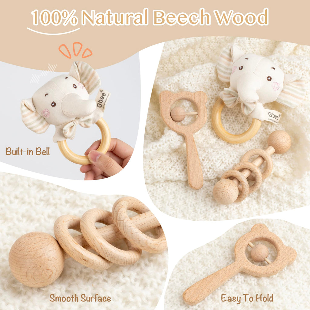 Elephant Baby Gift Set- 10 Piece Newborn Present Box with Essentials