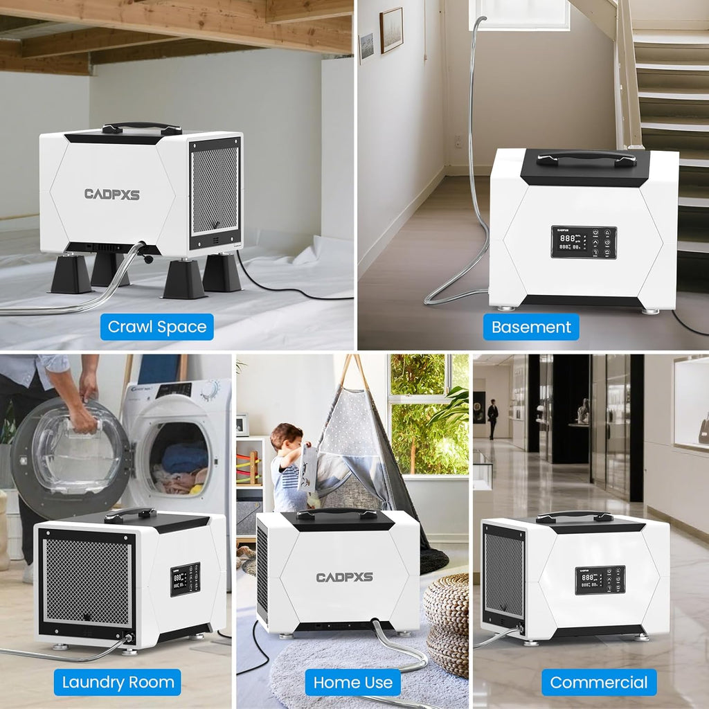 Crawl Space Dehumidifier with Pump and Drain Hose, 80 Pint Crawlspace Dehumidifier for Commercial, Basement
