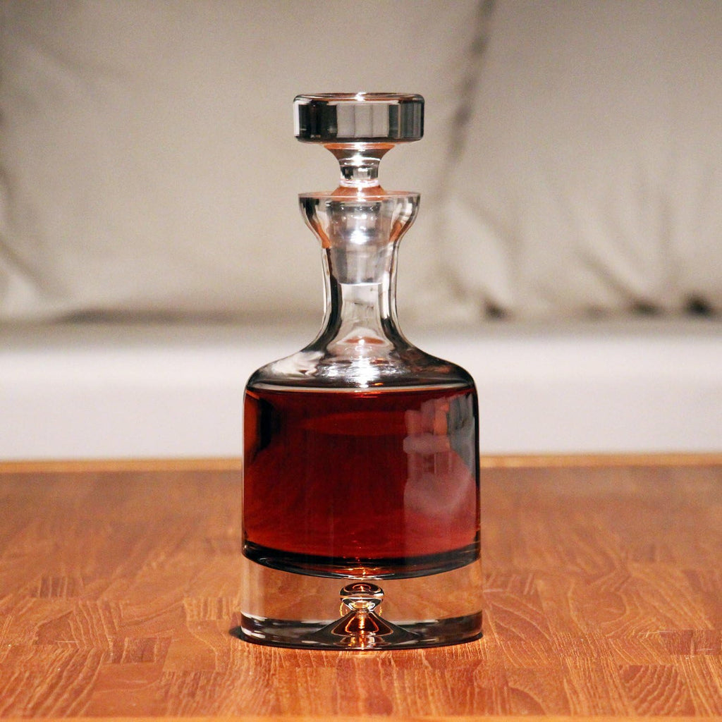 Whiskey Decanter Set, Made in Europe, 100% Lead-Free Crystal, Gift-Boxed, 1 Decanter & 4 Double Old Fashioned Glasses