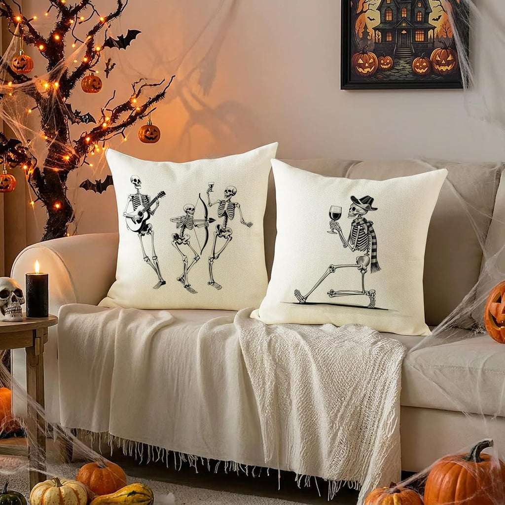 Halloween Throw Pillow Covers 18x18 inch - Set of 4