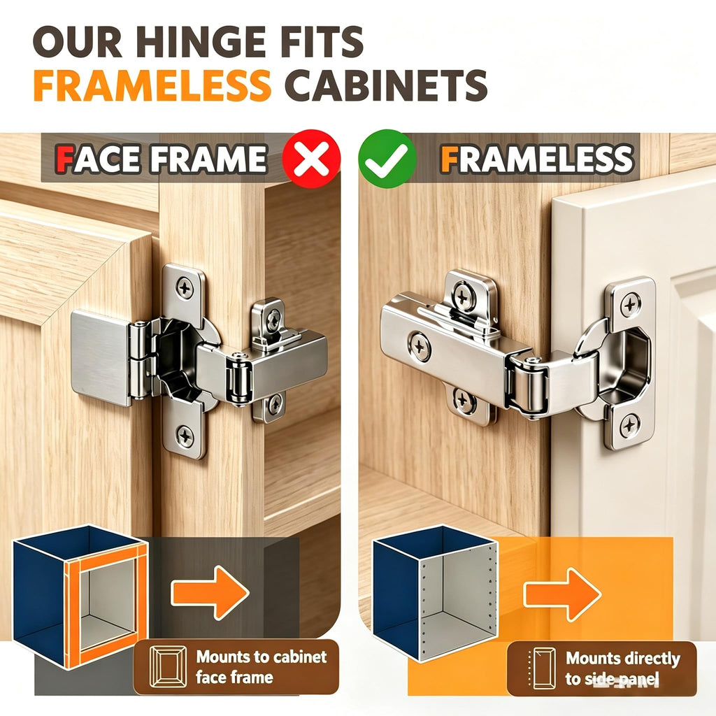 Corner Cabinet Hinge, Soft Close Lazy Susan Hinge 180°&135° for Bifold Door