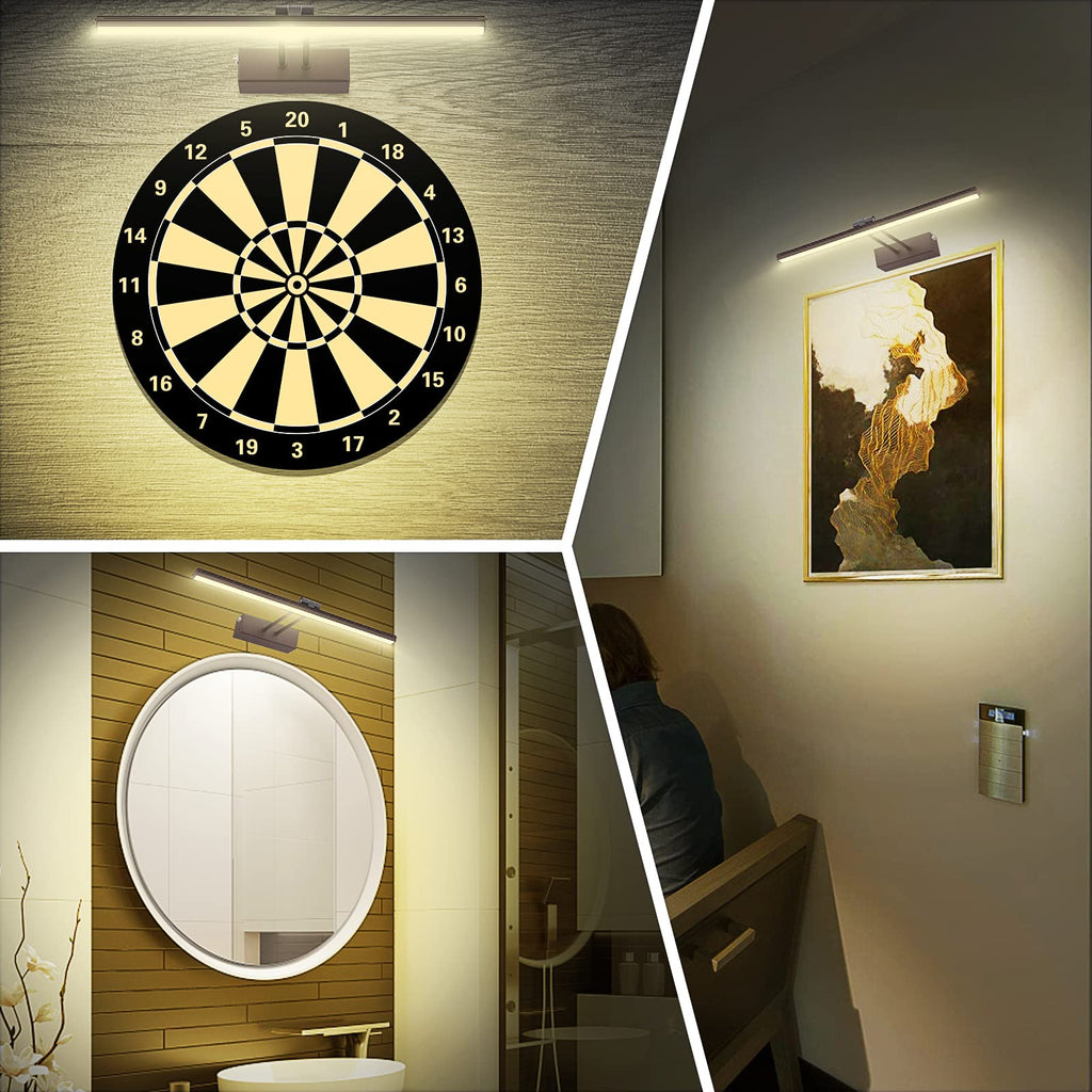 Picture Lights for Wall,13in Gallery Light,5000mAh Art Light