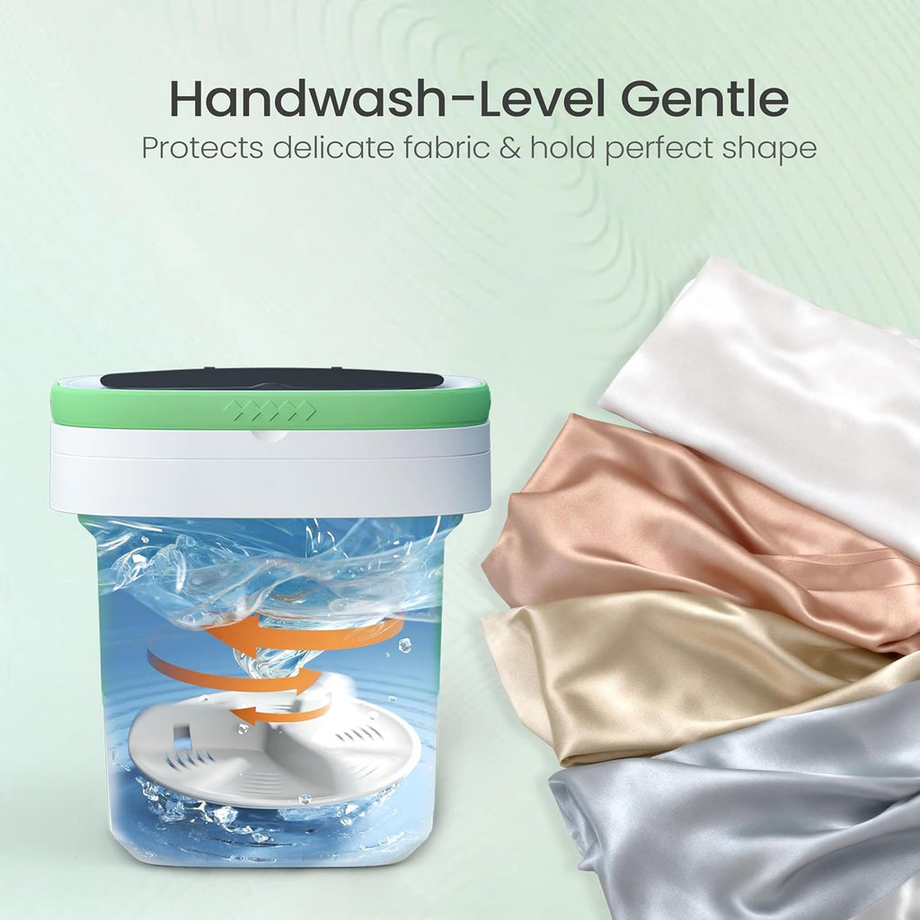 Portable Washing Machine - 16L Mini Foldable Washer with Spin Basket, 3 Cleaning Modes & Deep Cleaning for Small