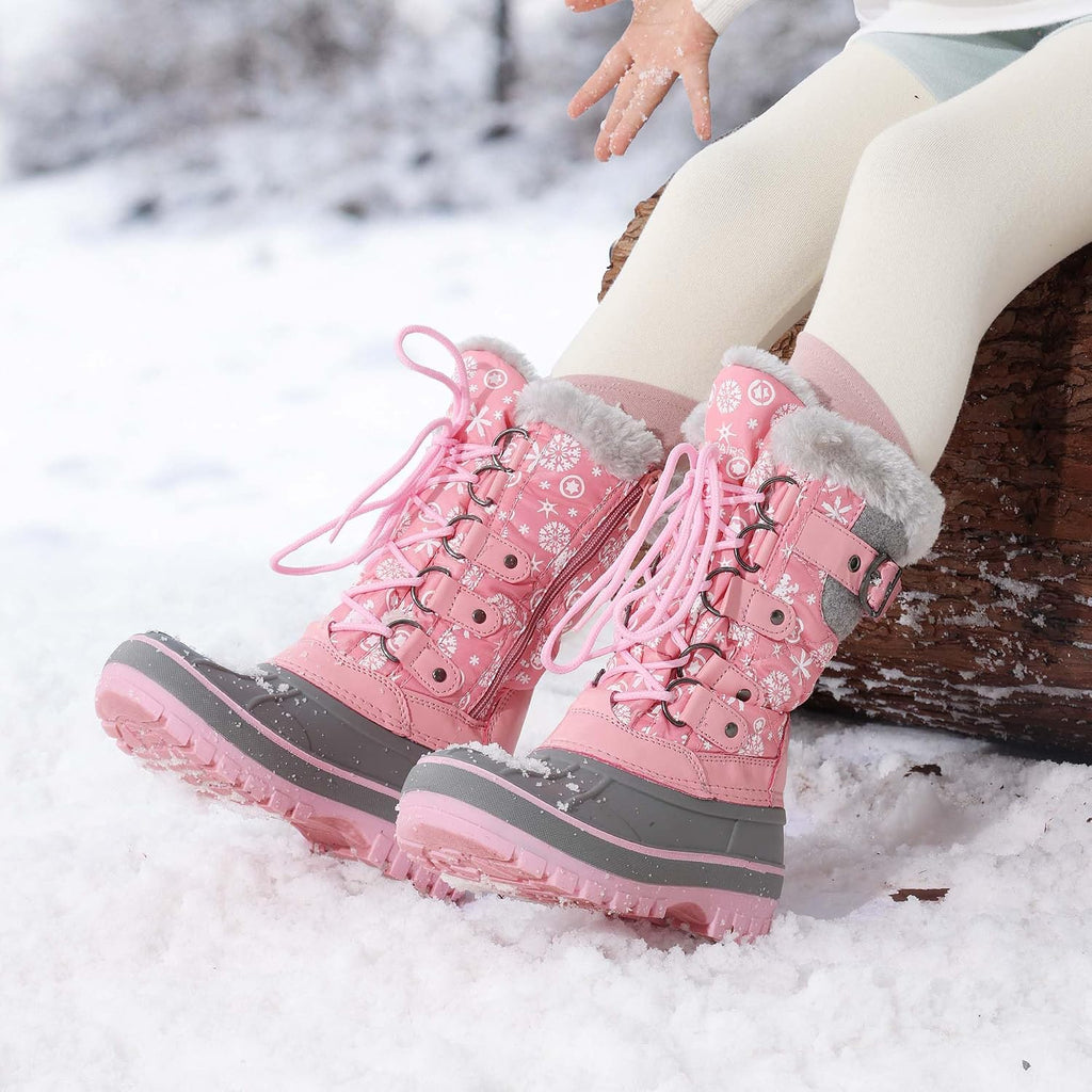 Girls Snow Waterproof Winter Boots