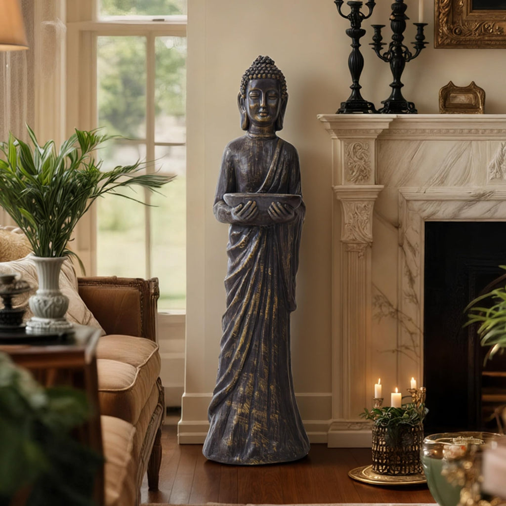 Buddha Statue Large, 42" Tall Zen Decor Figures Indoor Outdoor
