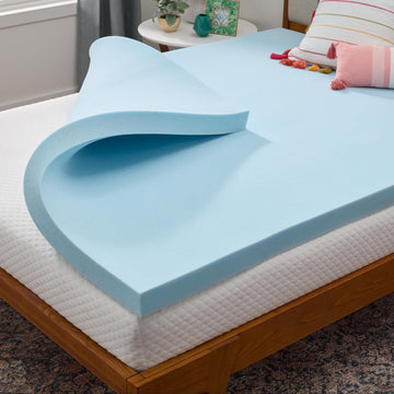 Memory Foam Mattress Topper, Queen Size - 3 Inch Gel Infused Memory Foam - Plush Feel - Cooling and Pressure