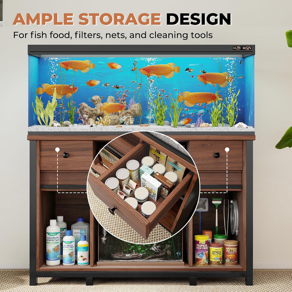 55-75 Gallon Fish Tank Stand with Power Outlet