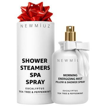 Energizing Shower & Pillow Spray Peppermint Eucalyptus Tea Tree Essential Oils Natural Fast Acting Aromatherapy Mist