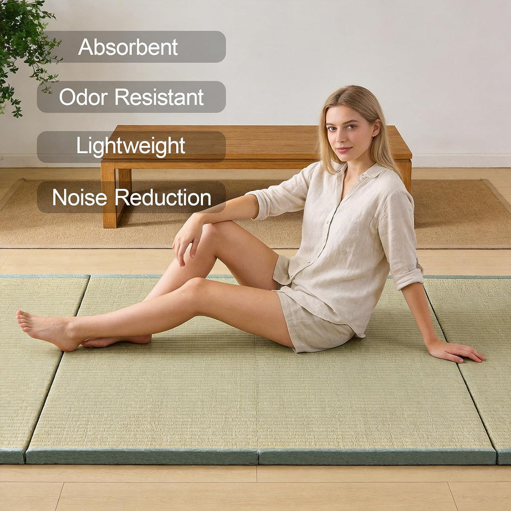 Tatami Mat, Tatami, Rug, Foldable Mattress, Roll up Rug, Japanese Floor Mattress, Floor Sleeping Japanese Futon