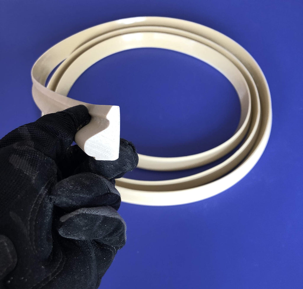 Flexible Base Cap Molding #: 11/16" x 1-1/8" - 12 feet Long () - Made in the USA