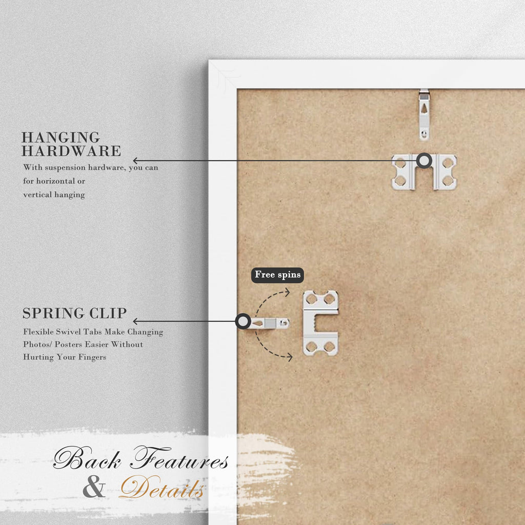 20x24 Picture Frame Set of 2, for Wall Mounting Display, White