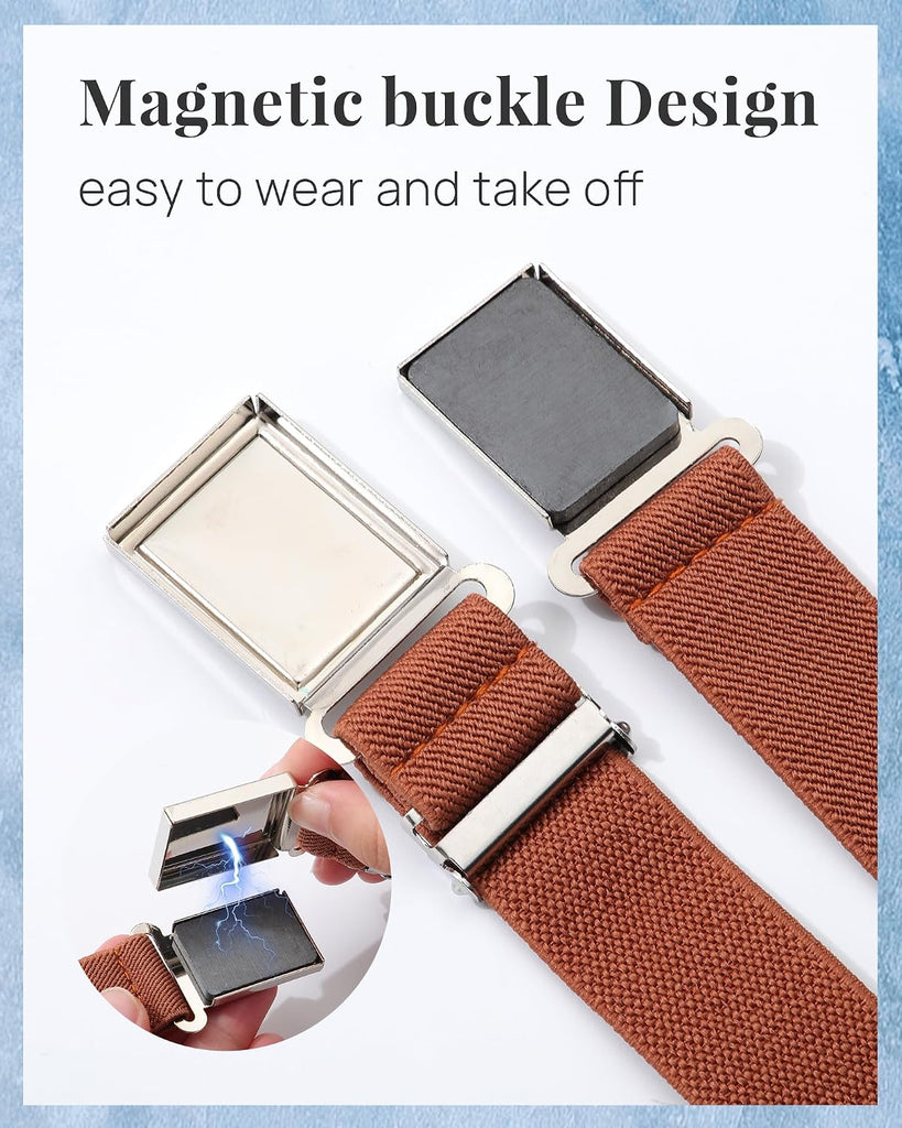 Kids Boy Magnetic Belts Adjustable Easy to Use Elastic belt for Boy Girl