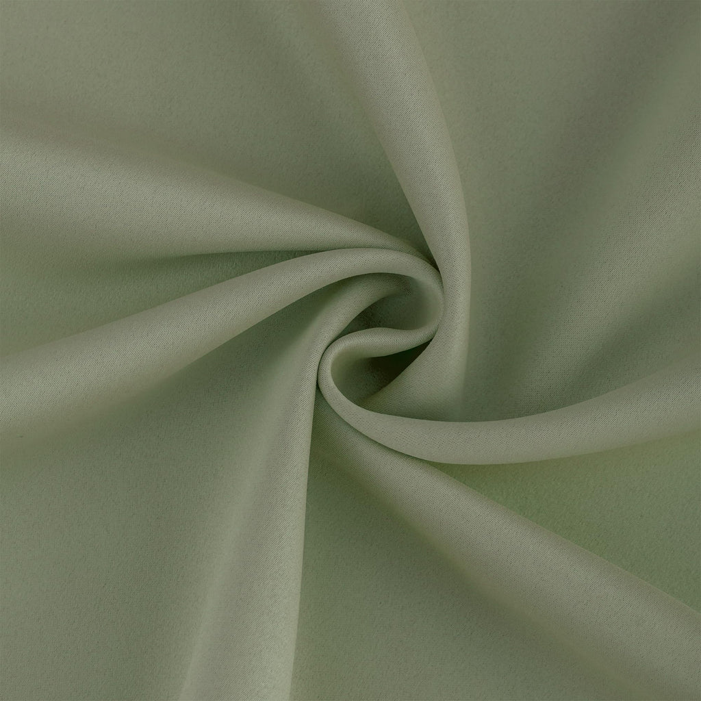 Sage Green 60 inch Wide Pinch Pleated Blackout Curtains with Hooks - 95 inch Length Room Darkening Thermal Insulated