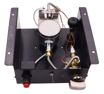 Gas Heating Kit Replacement, Propane Gas Glass Tube Heater Control Box Intake Air 3/8" Male Thread Outdoor Heater