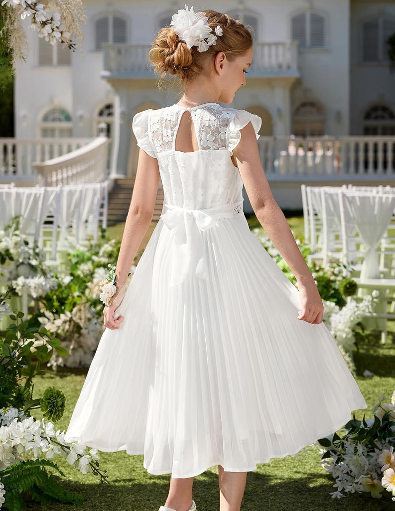 Flower Girl Dress Lace Bridesmaid Wedding Guest Formal Dresses