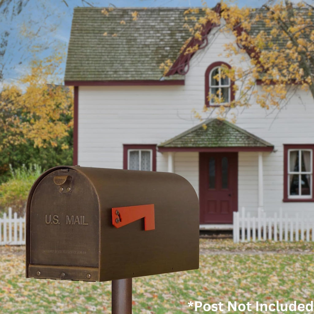 Titan Aluminum Curbside Mailbox - Copper Aluminum Mailbox for Post Mount