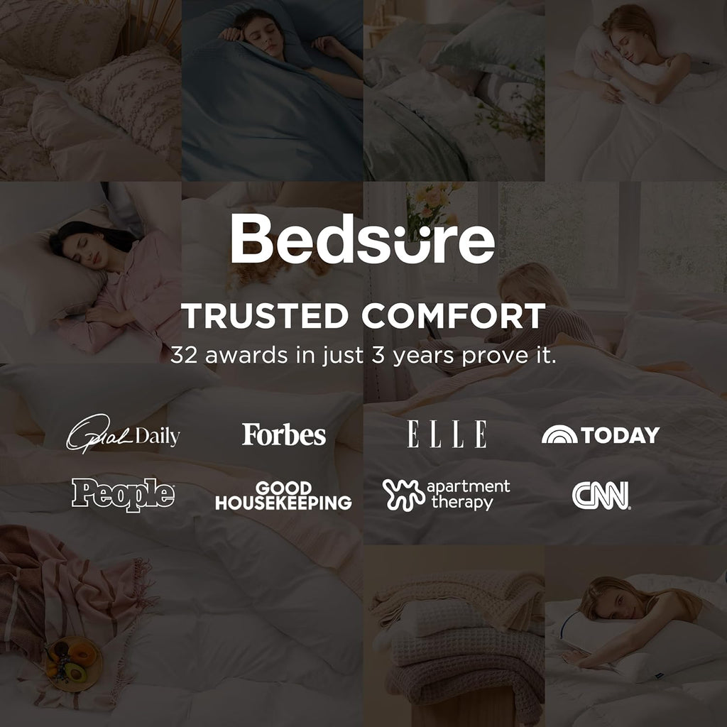 Duvet Cover Queen - 3 Pieces Prewashed Extra Soft Bedding Set, Includes 1 Duvet Cover 90x90 Inches with Zipper