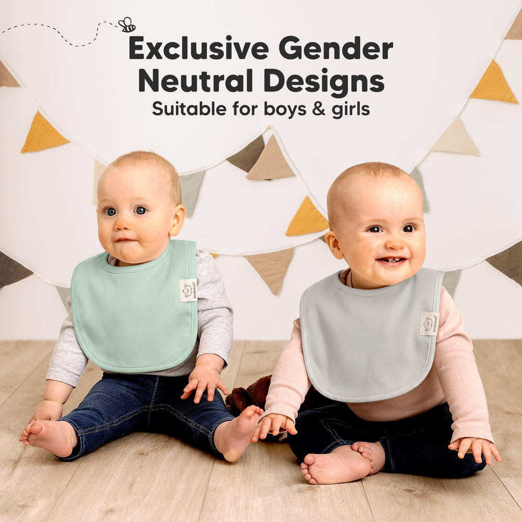 8-Pack Organic Baby Bibs for Drooling and Teething (Dawn)