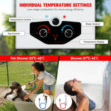 Tankless Water Heater Propane, 3.18GPM 12L Outdoor Portable water heater, with 2 GPM Water Pump