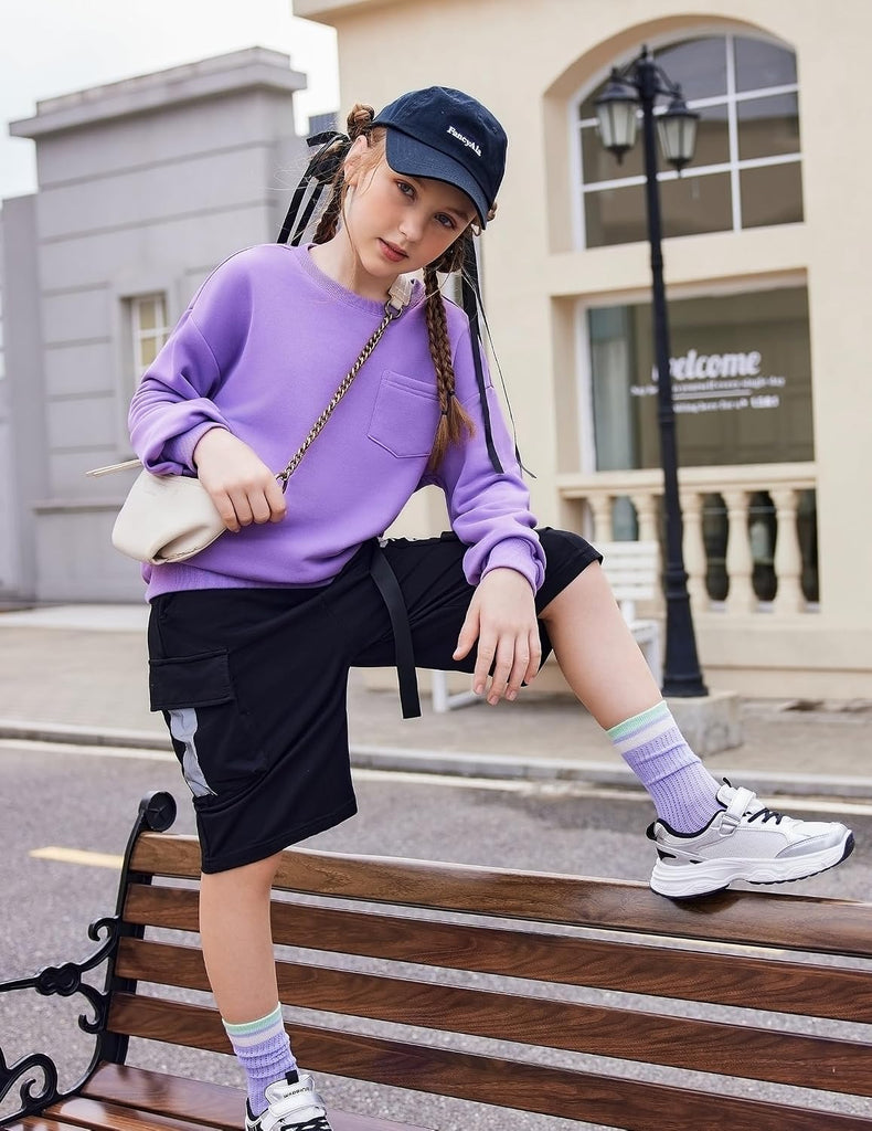 Girls Clothes 2 Piece Fashion Fall Outfits Oversize Sweatsuit Sets
