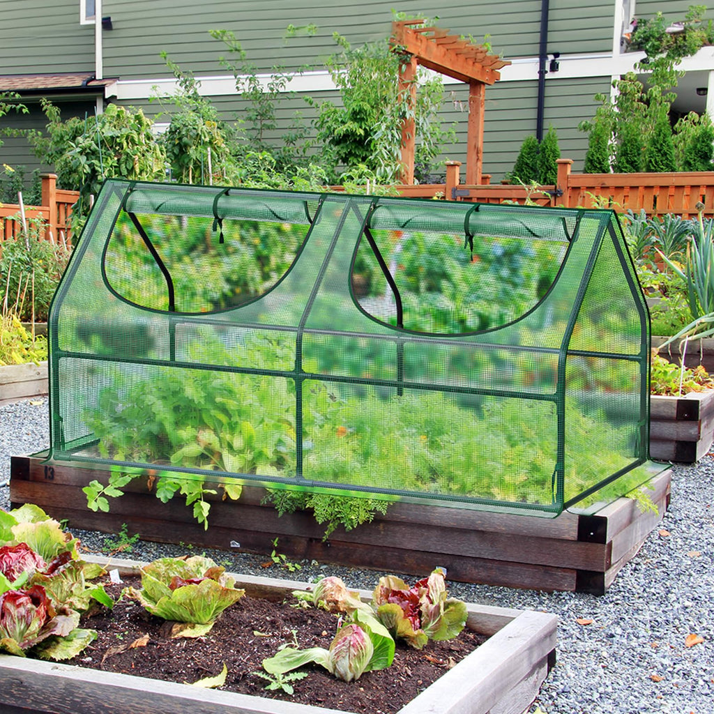 3X3X6 Small Greenhouse, Durable PE, Waterproof & UV Protected