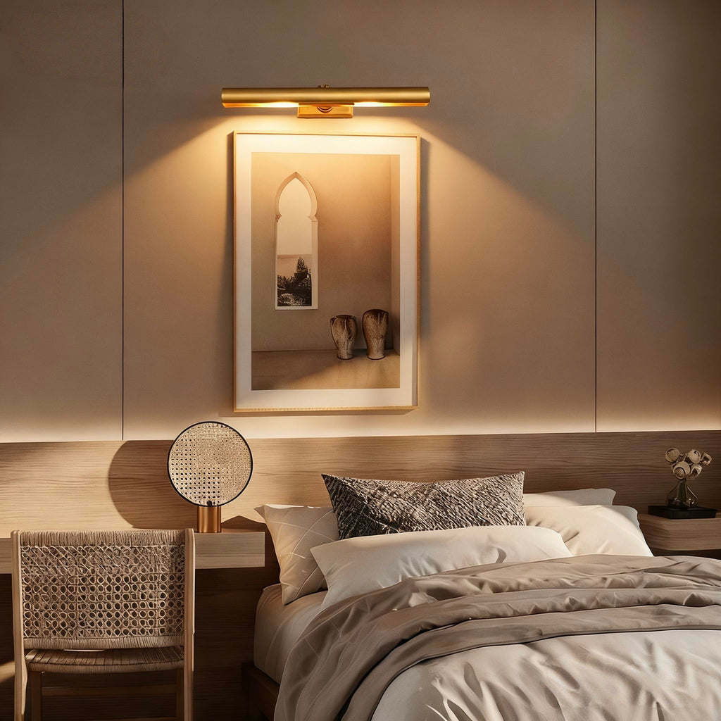 18 inch Brass Picture Light Hardwired Picture Light Library Light