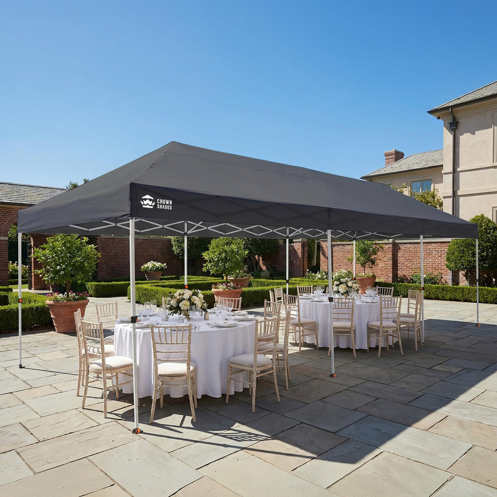 10x30 Commercial Pop Up Canopy Tent, Gray