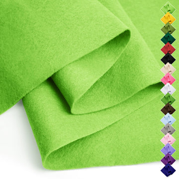 Soft Felt Fabric Sheet 18" x 36", 1.6mm Acrylic Craft Felt, Apple Green