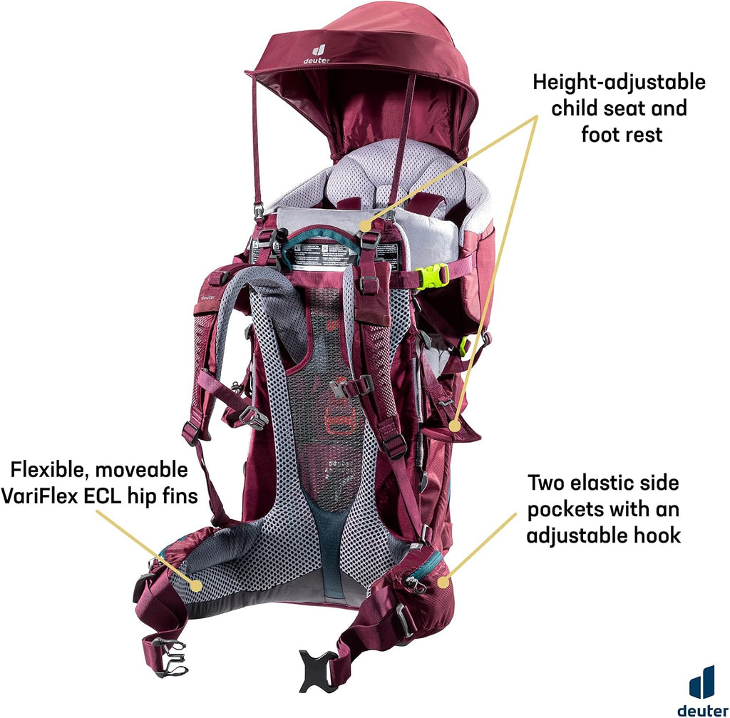Kid Comfort Child Carrier and Backpack for Travel & Hiking with Toddlers