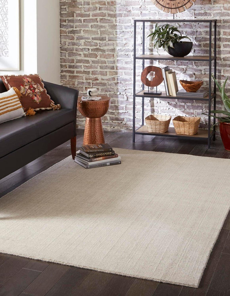 English Manor Area Rug - Farmhouse (9' x 12' Rectangle, Vanilla Bean/ Ivory)