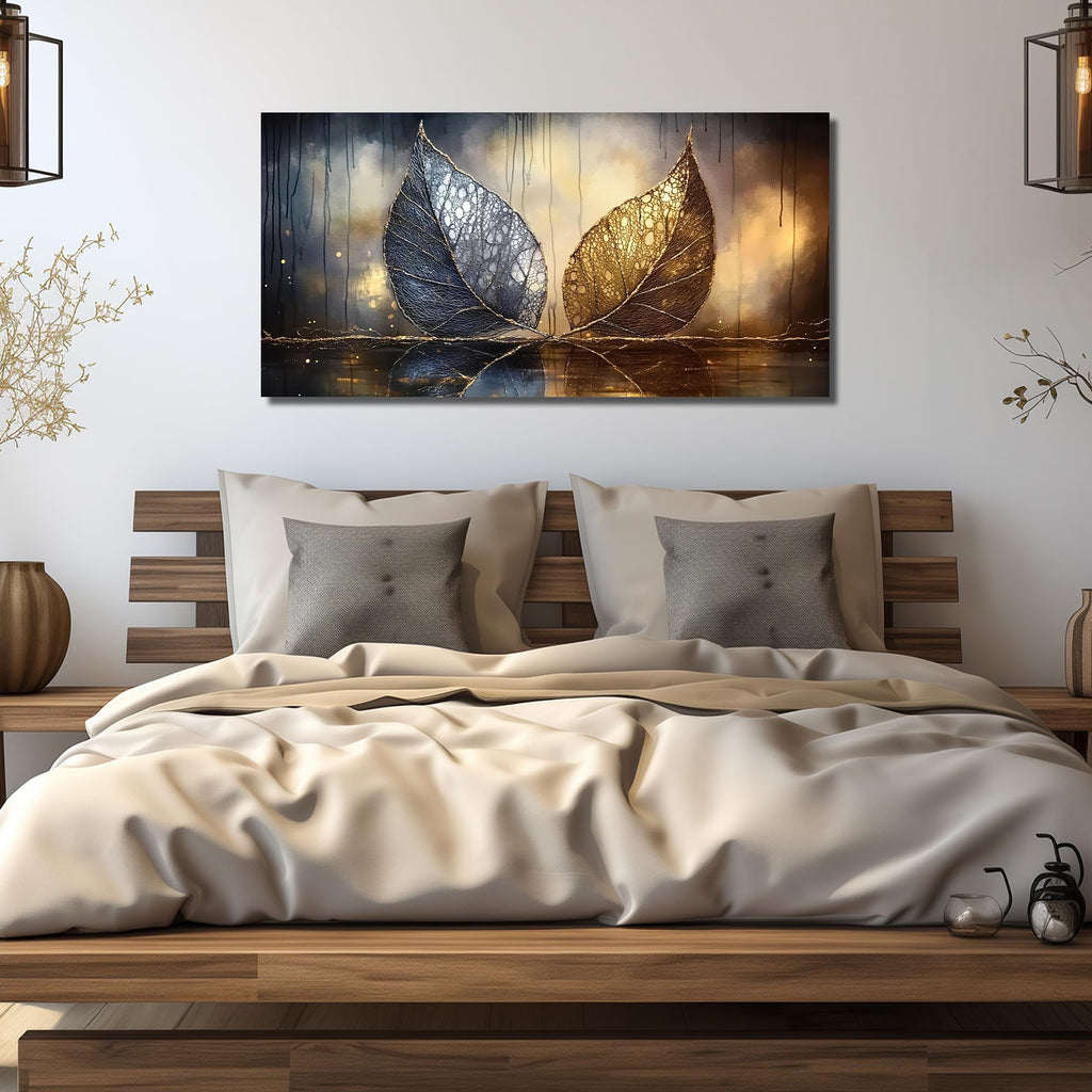 Abstract Wall Art Gold Leaf Wall Art
