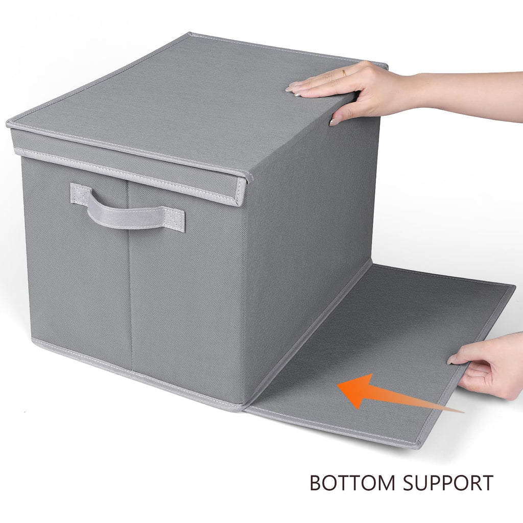 Sweater Storage for Closet Wardrobe Clothes Organizer, Grey, 3 Pack