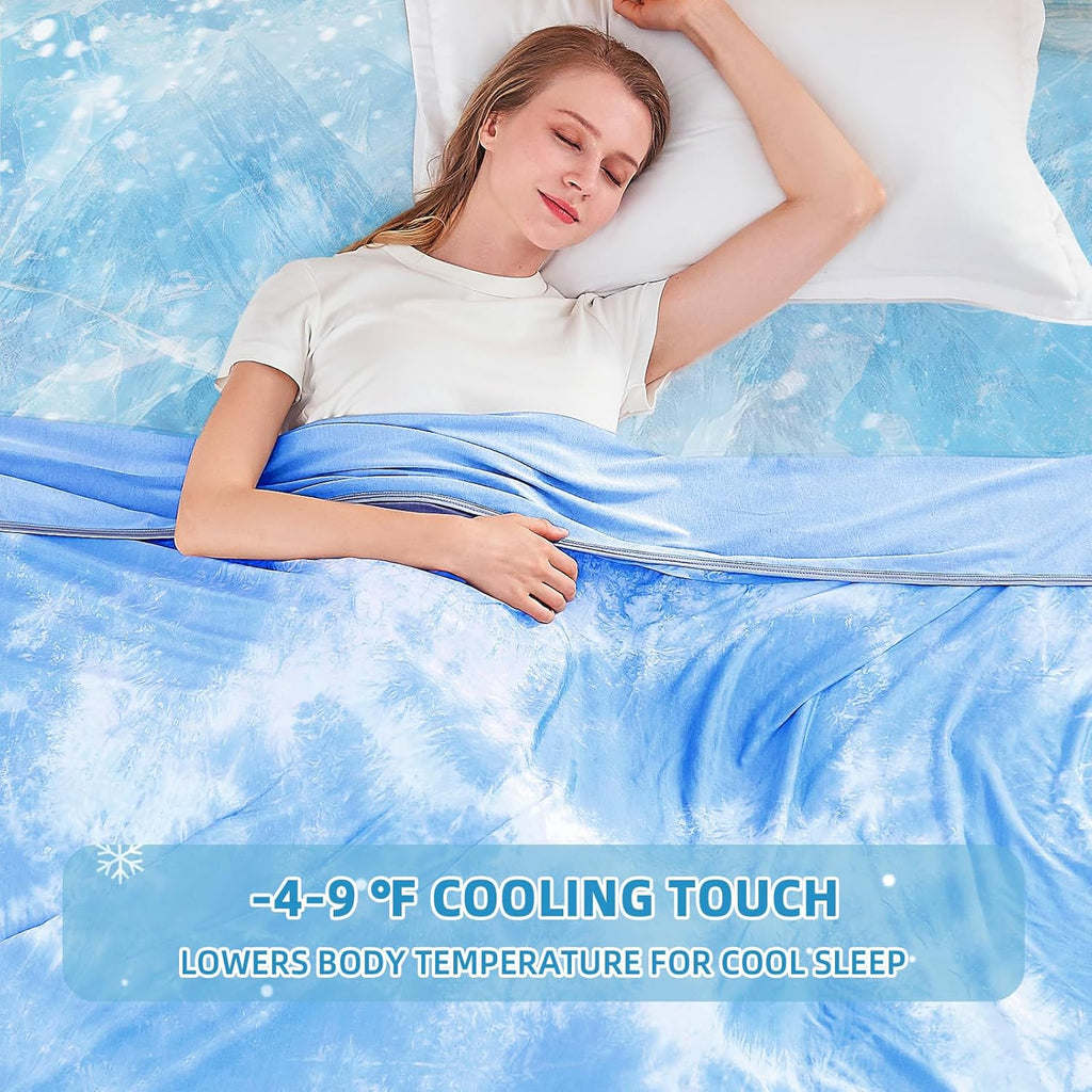 Cooling Blanket Twin Size (60"x80"), Cooling Blankets for Hot Sleepers, Absorbs Heat to Keep Adults Cool for Summer