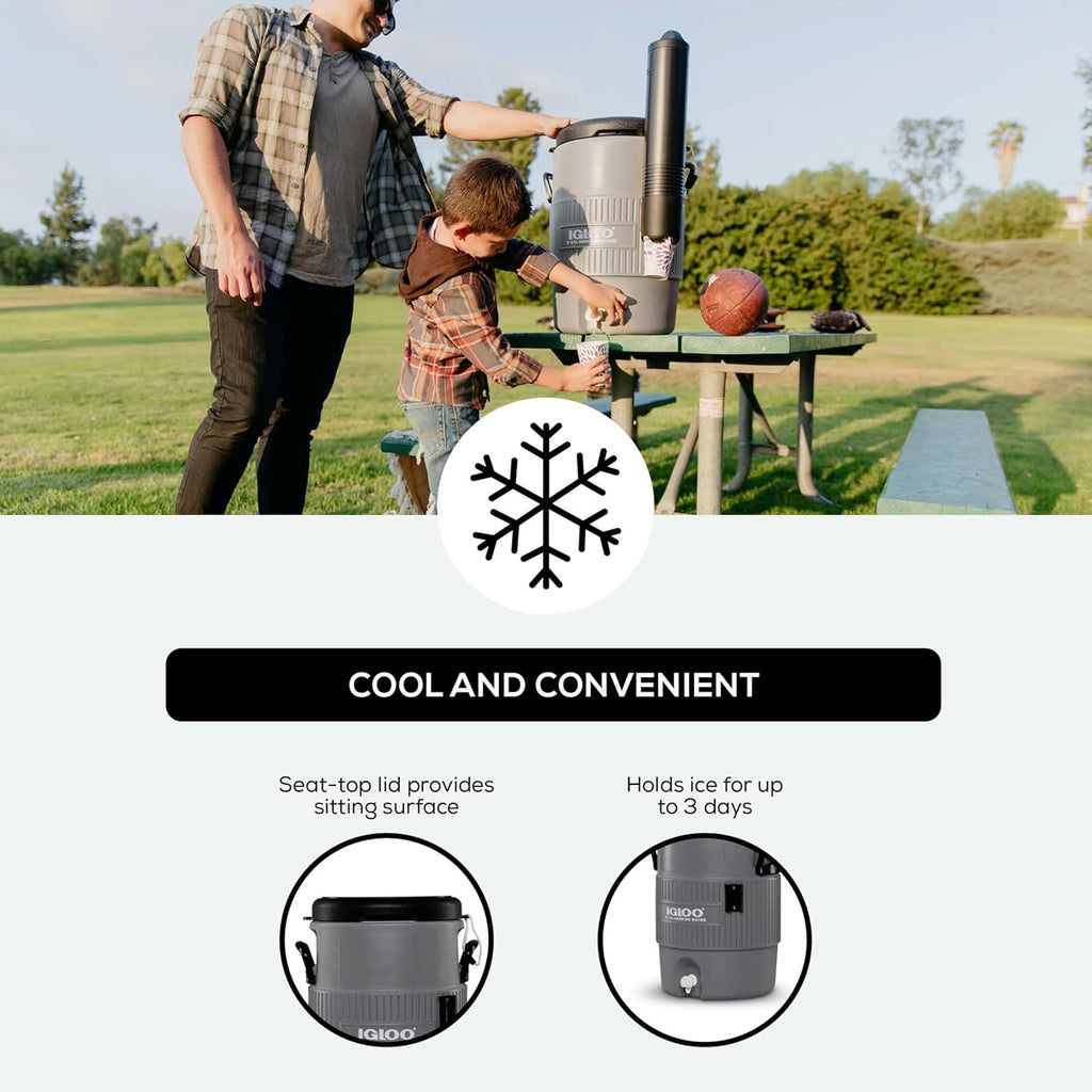 Sports Cooler | Insulated Beverage Dispenser with Spout |Portable Handwashing Station