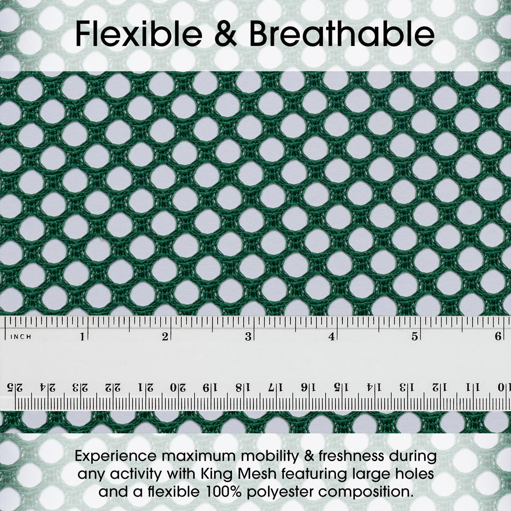 Textiles 4 Yard Bolt Hunter Green King Mesh Athletic Jersey Fabric