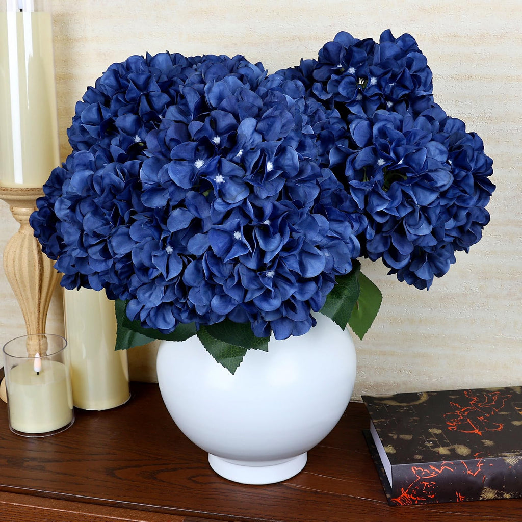 Navy Blue Large Artificial Bulk, 6 PCS, 54 Heads