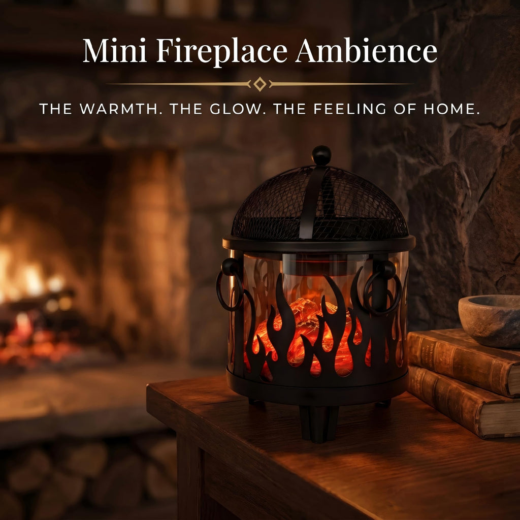 Fire Pit Wax Melt Warmer, 4-in-1 Wax Warmer for Scented Wax