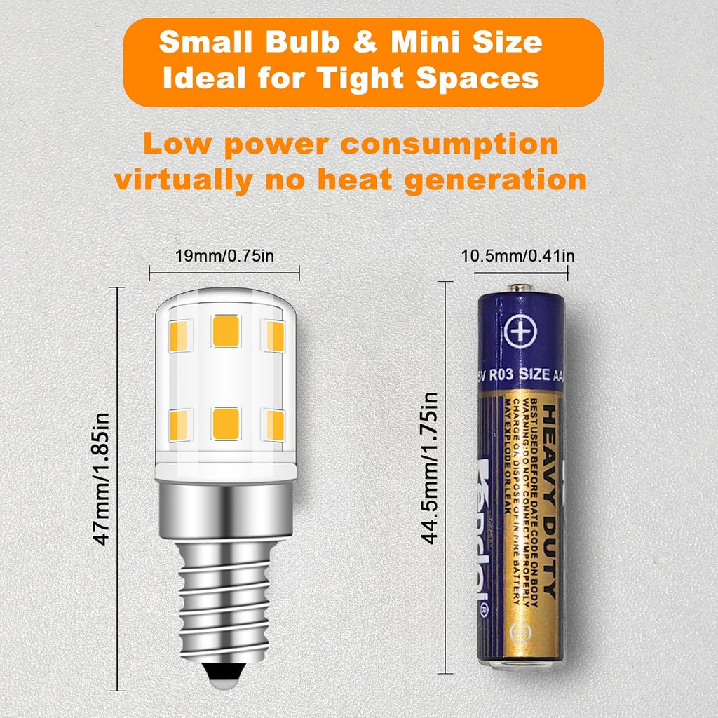 E12 LED Bulb 2W Night Light 15 Watt Type b Bulbs Compact Warm White 3000K