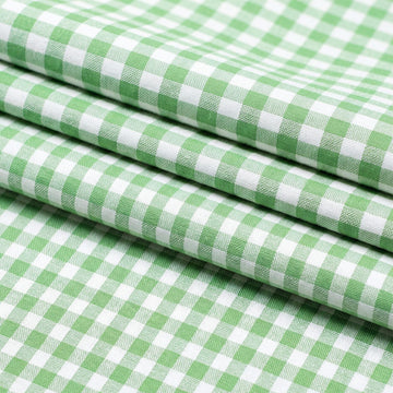 5 Yard Green Christmas Gingham Fabric 100% Cotton 45" Wide